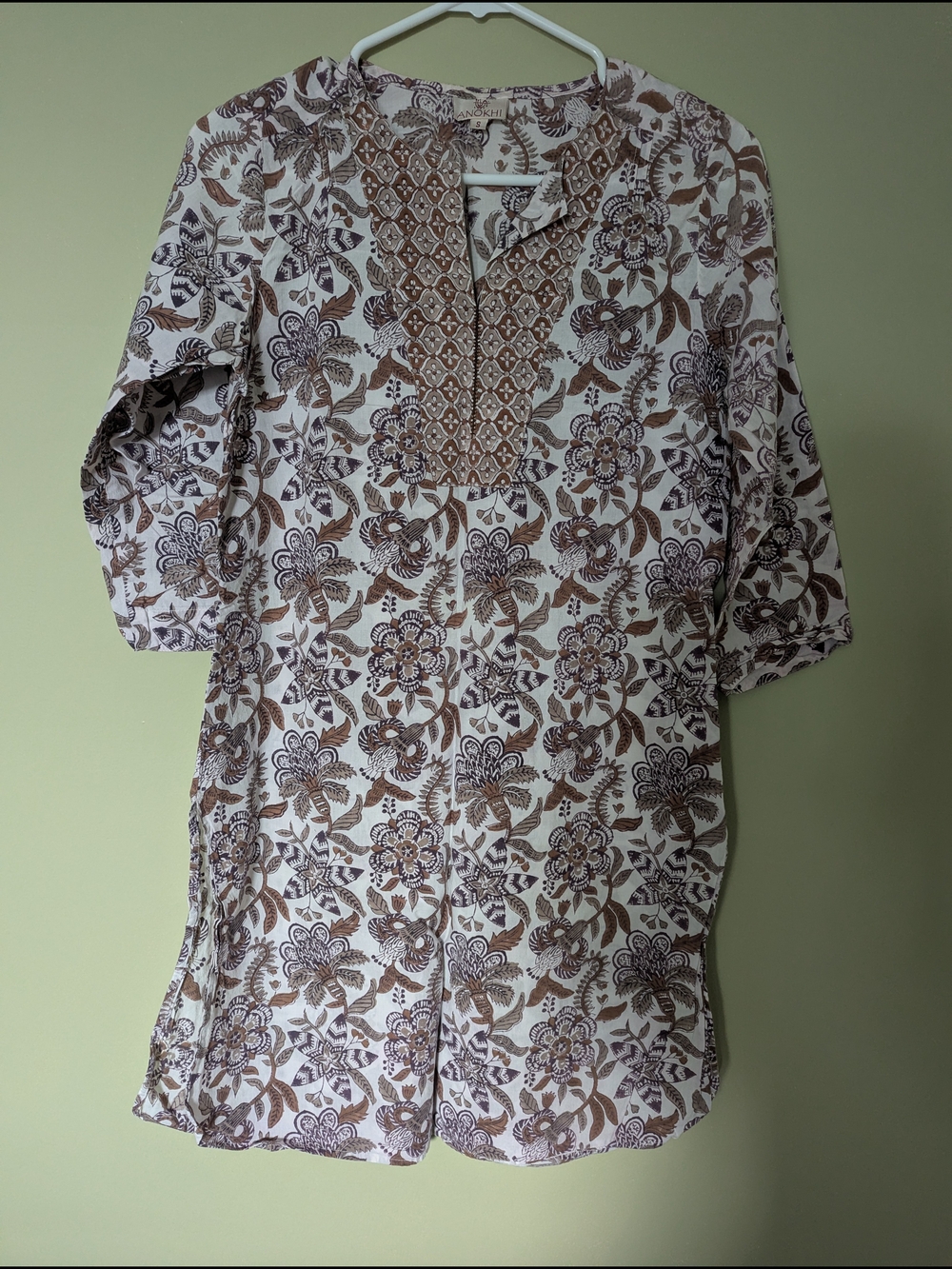 Anokhi Hand block printed Short Kurta